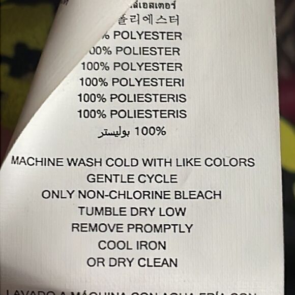 NWOT Michael Kors black and yellow floral shell oversized blouse.  Size XS - Picture 6 of 7